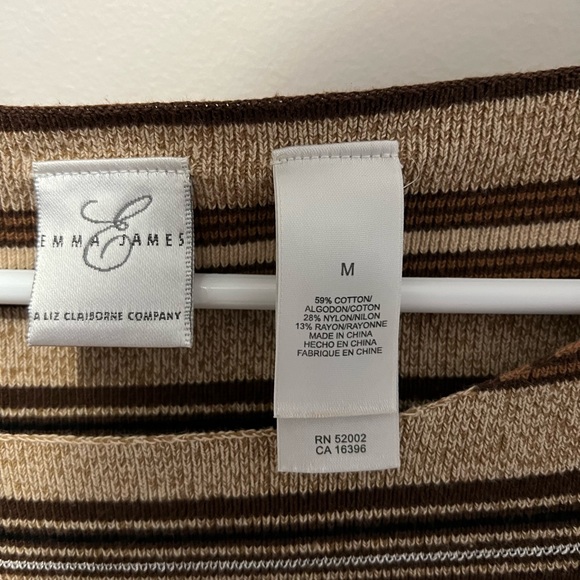 Brown Striped Top - Picture 4 of 4